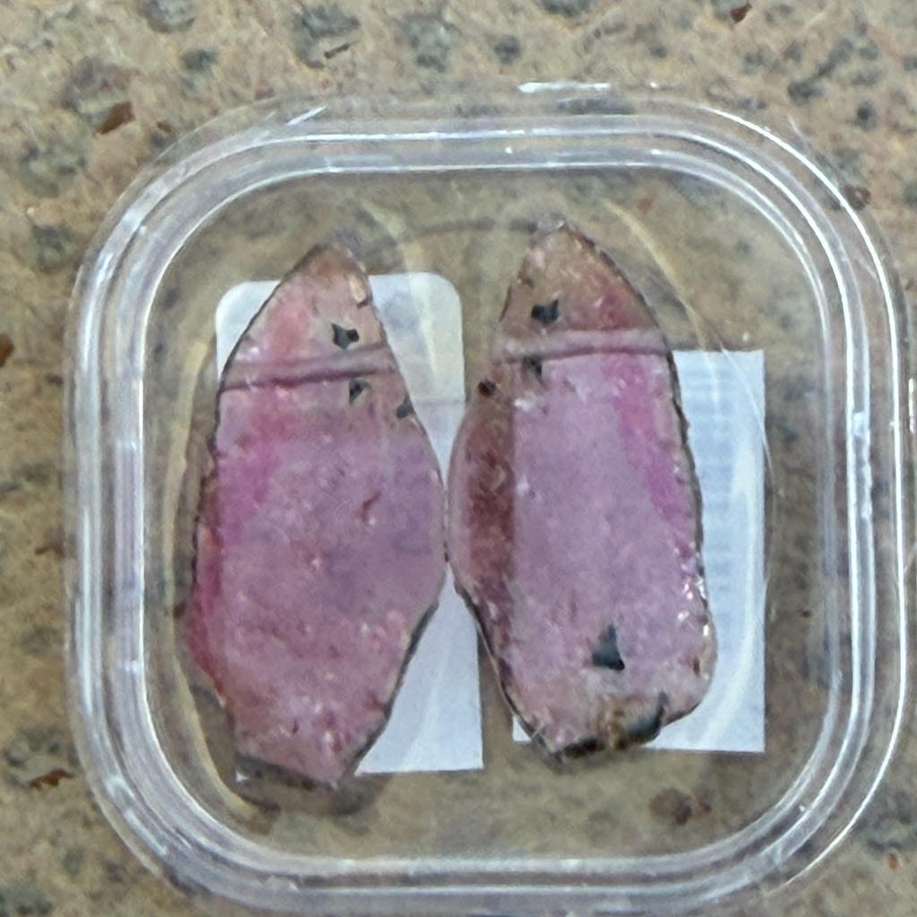 Watermelon Tourmaline Pink Stone Slabs 18.99 Carats
